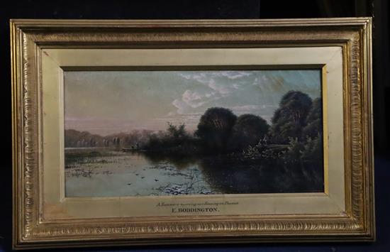 Edwin Henry Boddington (1836-1905) A Summers Morning near Sonning on Thames and A Summers Evening near Wallingford on Thames 8 x